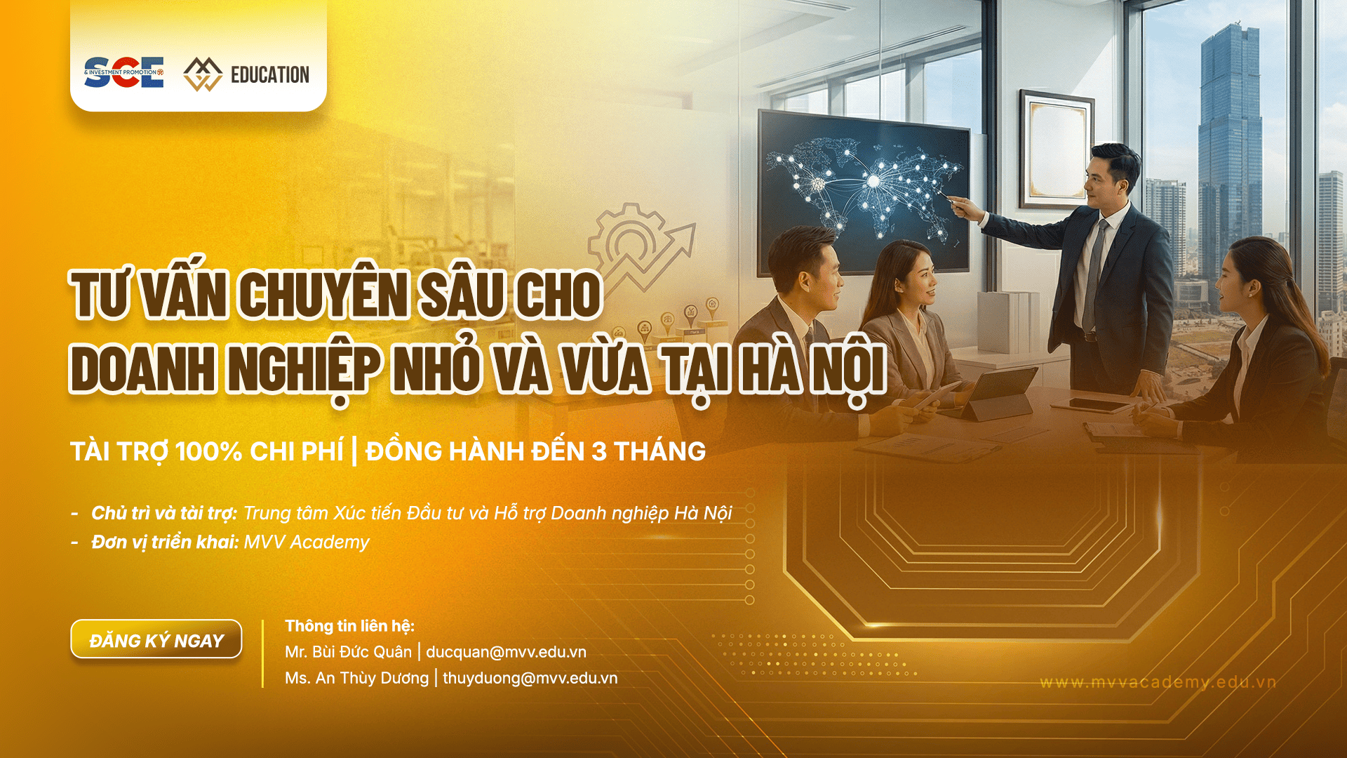 CHƯƠNG TRÌNH HỖ TRỢ TƯ VẤN CHUYÊN SÂU CHO DOANH NGHIỆP NHỎ VÀ VỪA TẠI HÀ NỘI
